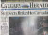 Click on the Calgary Herald newspaper headlines for a larger image.