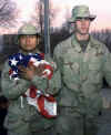 Click on the December 2001 American flag photo for a larger image.