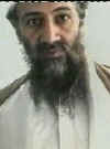 Click for a large image of Osama bin Laden as seen on October 5, 2001 on Al-Jazeera TV.